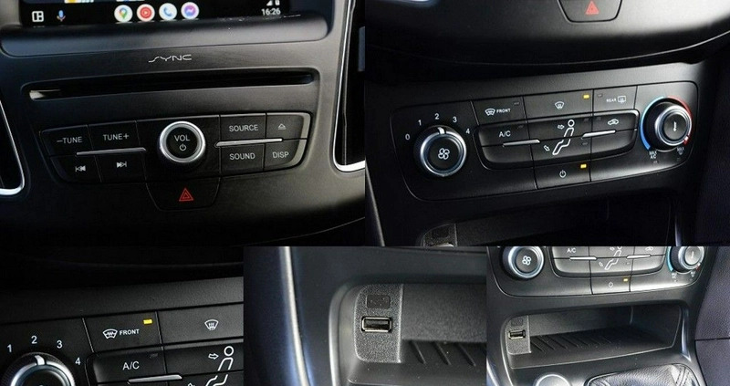 Ford Focus cena 44403 przebieg: 105617, rok produkcji 2018 z Zawiercie małe 497